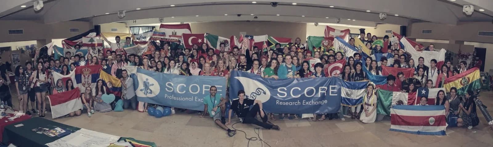 Group photo of medical students at a General Assembly