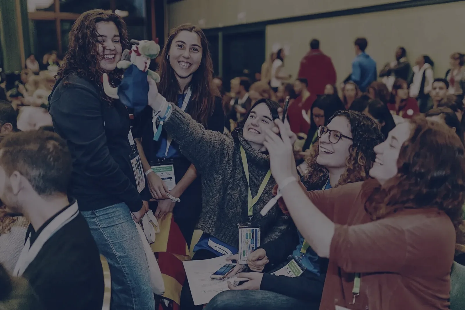 Medical students celebrating at a General Assembly